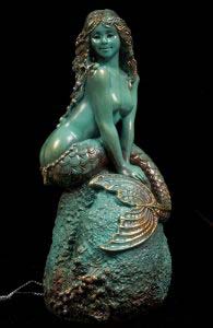 Bronze Patina Mermaid by Windstone Editions