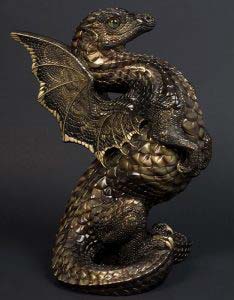 Bronze Tiger Rising Spectral Dragon by Windstone Editions