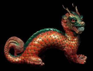 Chili Pepper Oriental Moon Dragon by Windstone Editions
