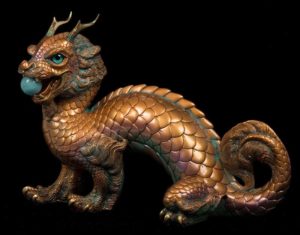 Copper Patina Oriental Sun Dragon by Windstone Editions