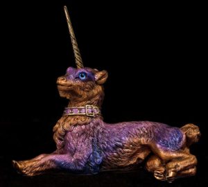 Copper Sunset Gothic Unicorn by Windstone Editions