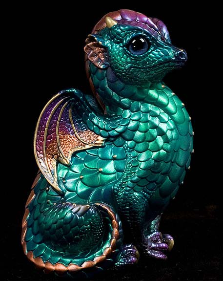 Copper Turquoise Fledgling Dragon by Windstone Editions