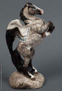 Dapple Gray Male Pegasus by Windstone Editions