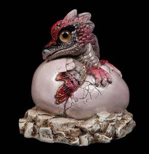 Dusty Rose Hatching Dragon by Windstone Editions