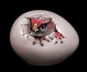 Dusty Rose Hatching Kinglet Dragon by Windstone Editions