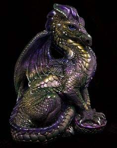 Eggplant Male Dragon by Windstone Editions