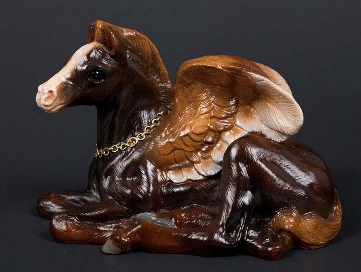 Flaxen Liver Chestnut Baby Pegasus by Windstone Editions