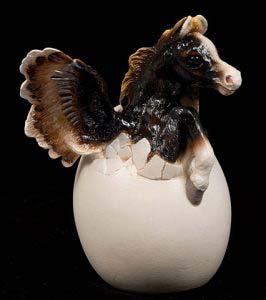 Flaxen Liver Chestnut Hatching Pegasus by Windstone Editions