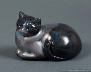 Glitter Tux Lady Pebble Cat by Windstone Editions