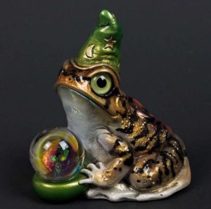 Gold Tiger Frog Wizard by Windstone Editions
