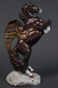 Golden Bronze Male Pegasus by Windstone Editions