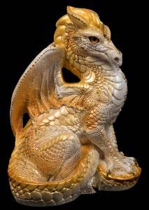 Golden Pearl Male Dragon by Windstone Editions