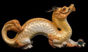 Golden Pearl Oriental Dragon by Windstone Editions
