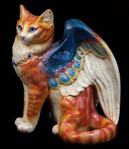 Golden Sunset Tabby Flap Cat by Windstone Editions