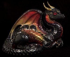 Hades Flame Lap Dragon by Windstone Editions