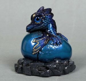 Indigo Hatching Dragon by Windstone Editions