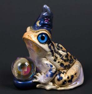 Indigo Rockfish Frog Wizard by Windstone Editions