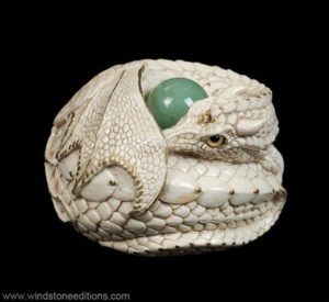 Ivory Curled Dragon #2 by Windstone Editions