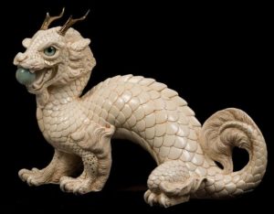 Ivory Oriental Sun Dragon by Windstone Editions
