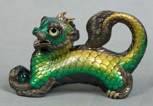 Kiwi Young Oriental Dragon by Windstone Editions