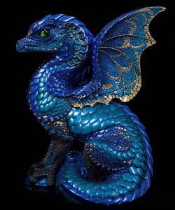 Light Indigo Spectral Dragon by Windstone Editions