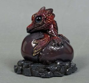 Mahogany Hatching Dragon by Windstone Editions