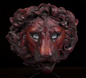 Mahogany Lion Sconce by Windstone Editions
