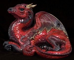 Mahogany Old Warrior Dragon by Windstone Editions