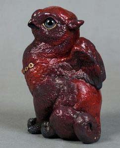 Mahogany Sitting Griffin Chick by Windstone Editions