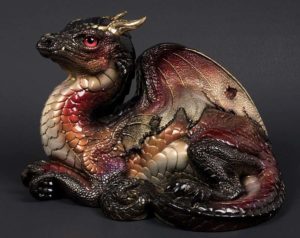 Merlot Old Warrior Dragon #2 by Windstone Editions