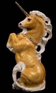 Metallic Palomino Male Unicorn by Windstone Editions