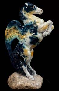 Midnight Calico Male Pegasus by Windstone Editions