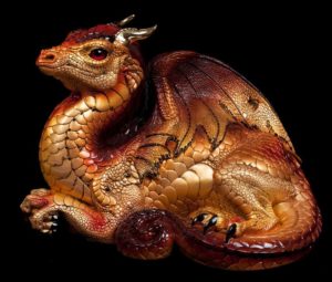 Nectarine Old Warrior Dragon by Windstone Editions
