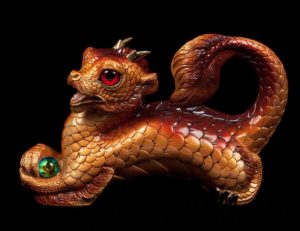 Nectarine Young Oriental Dragon by Windstone Editions