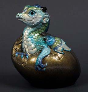 Ocean Green Hatching Empress Dragon by Windstone Editions