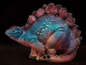 Pale Sunset Baby Stegosaurus by Windstone Editions
