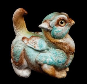 Pastel Meringue Crouching Griffin Chick by Windstone Editions