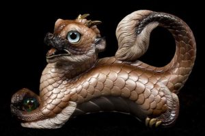 Pearl Fawn Young Oriental Dragon #1 by Windstone Editions