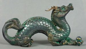 Pewter Patina Oriental Dragon by Windstone Editions