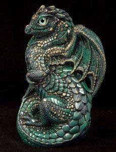 Pewter Patina Young Dragon by Windstone Editions