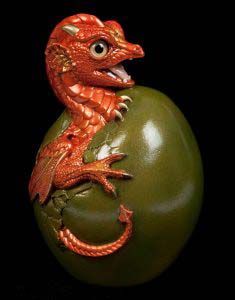 Pimento Hatching Emperor Dragon by Windstone Editions