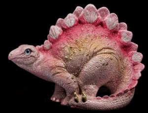 Pink Baby Stegosaurus #2 by Windstone Editions