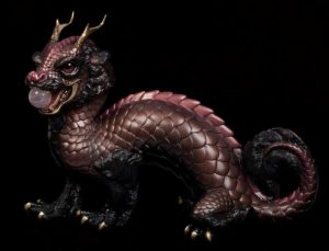 Plum Oriental Sun Dragon by Windstone Editions