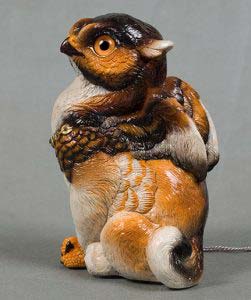 Pumpkin Sitting Griffin Chick by Windstone Editions