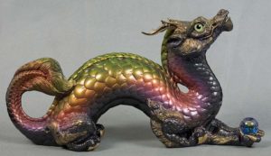 Rust Oriental Dragon by Windstone Editions