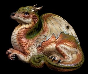 Salmon Old Warrior Dragon by Windstone Editions