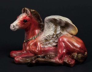 Scarlet Bronze Baby Pegasus by Windstone Editions