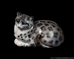 Silver Bengal Lady Pebble Cat by Windstone Editions