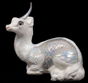 Silver Glitter Mother Ki-Rin by Windstone Editions