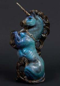 Sky Bronze Male Unicorn by Windstone Editions